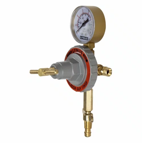 Regulador de Pressão GLP 13Kgf com Manômetro 15745-9 Lynus