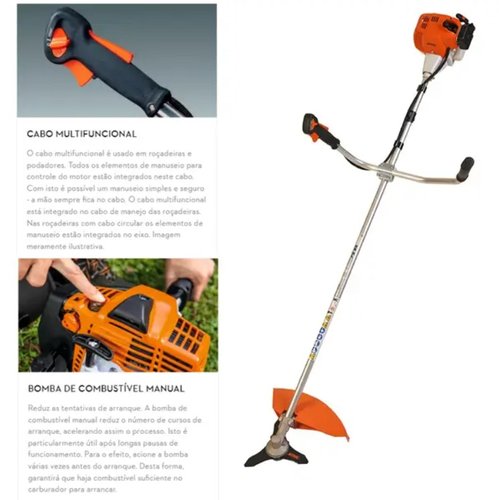 Roçadeira a Gasolina FS 085 DM 250 3 Facas Motor 2T 25,4CC 41372000320 -Stihl