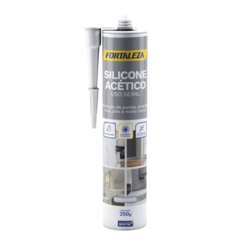 Silicone Acético Incolor Multiuso 250G -Fortaleza