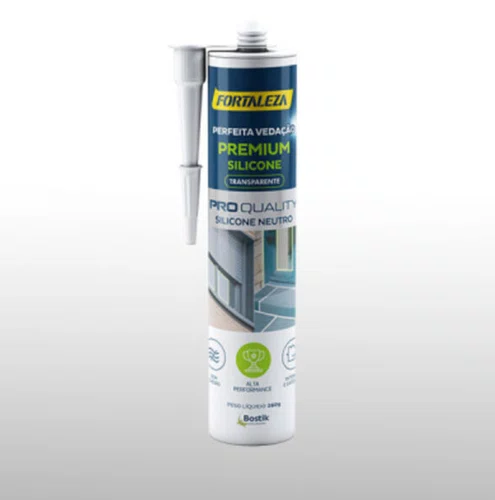 Silicone neutro premium transparente 250G Fortaleza