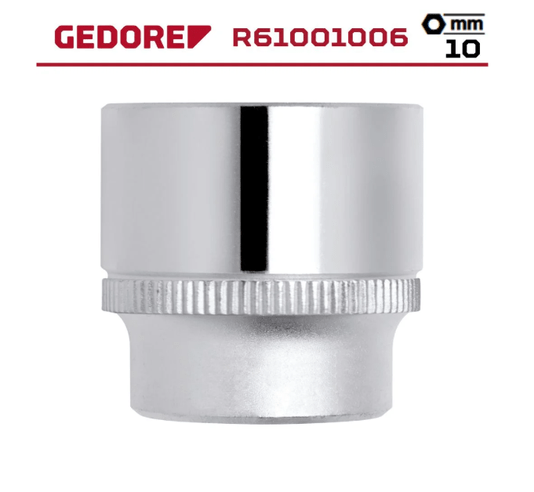 Soquete Sextavado de 10mm com Encaixe de 1/2 Pol. GEDORE RED-R61001006