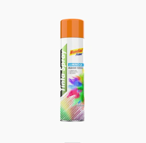 Tinta Spray Luminosa Laranja MUNDIAL