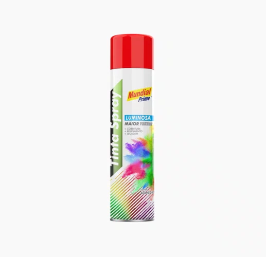 Tinta spray vermelho luminosa Mundial