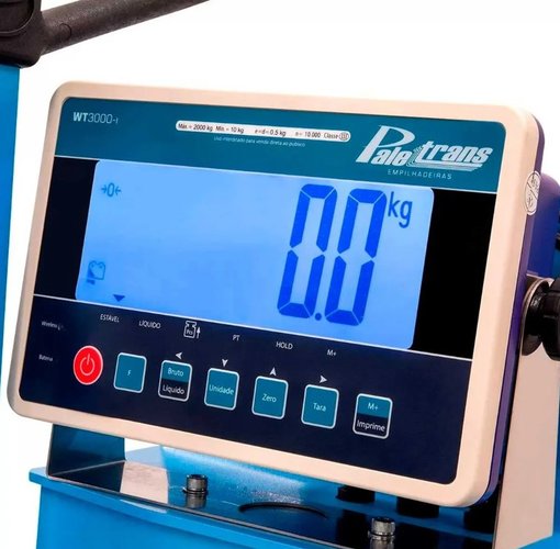 Transpalete TM2000 com Balança 700mm 2.000kg Roda Simples -Paletrans