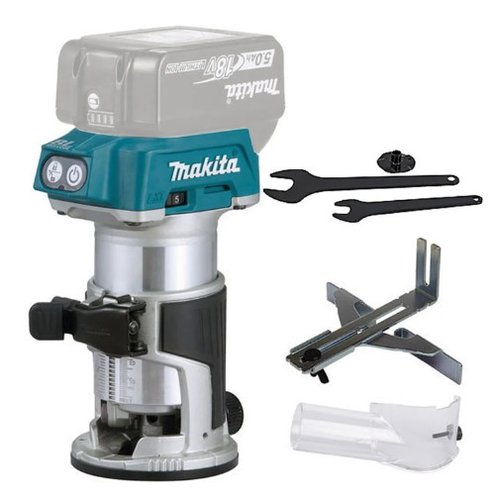 Tupia Manual a Bateria 18V DRT50Z Sem Bateria e Carregador -Makita