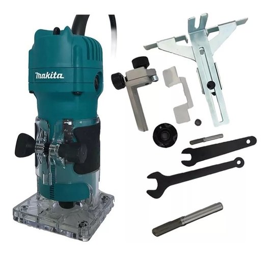 Tupia Manual Elétrica 530W Mod. 3709 220V -Makita Tupia Manual Elétrica 530W Mod. 3709 220V -Makita