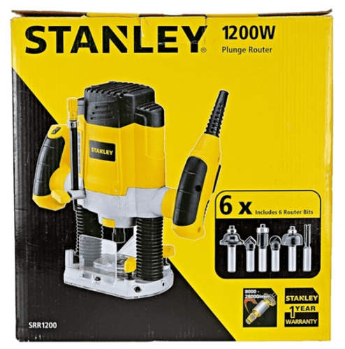 Tupia Manual de Coluna SRR1200 1200W c/6 Fresas 220V -Stanley