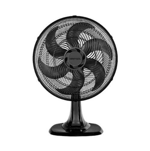 Ventilador de Mesa 40CM 80W Turbo 6 Pas Preto 220V Premium -Ventisol