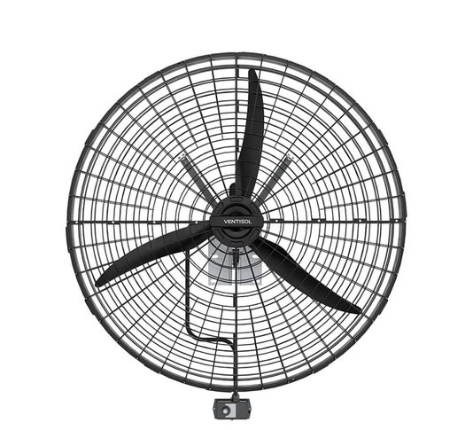 Ventilador de Parede 1 Metro 3 Velocidades 1/2CV Preto 220V -Ventisol