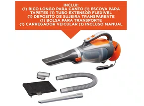 Aspirador de Pó Portátil 12V BDCV610-LA Black&Decker Aspirador de Pó Portátil 12V BDCV610-LA Black&Decker