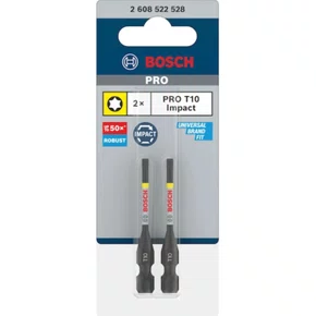 Bit Torx T10 55mm com 2 Peças Pro Impact -Bosch Bit Torx T10 55mm com 2 Peças Pro Impact -Bosch