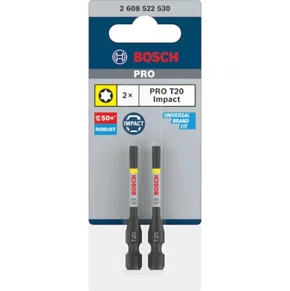 Bit Torx T20 55mm com 2 Peças Pro Impact -Bosch Bit Torx T20 55mm com 2 Peças Pro Impact -Bosch