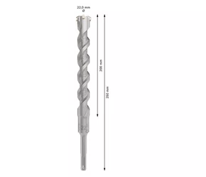 Broca para concreto PRO SDS plus-5X 22x200x250mm 2608706954 Bosch Broca para concreto PRO SDS plus-5X 22x200x250mm 2608706954 Bosch