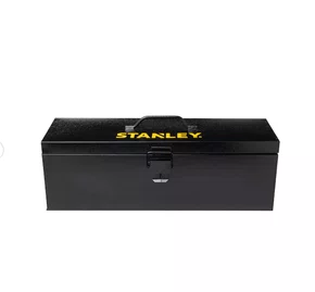 Caixa Baú para Ferramentas em Aço 50x16x17cm Preta  Stanley Caixa Baú para Ferramentas em Aço 50x16x17cm Preta  Stanley