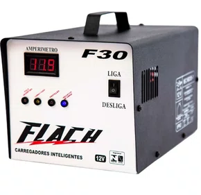 Carregador de Bateria Flach F30 30A 12V Bivolt Carregador de Bateria Flach F30 30A 12V Bivolt