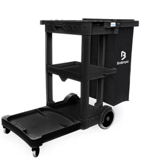 Carrinho de Limpeza Funcional America Black -Bralimpia Carrinho de Limpeza Funcional America Black -Bralimpia