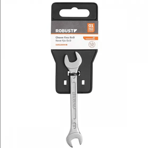 CHAVE FIXA 8X9MM S05120809 ACO CARBONO ROBUST CHAVE FIXA 8X9MM S05120809 ACO CARBONO ROBUST