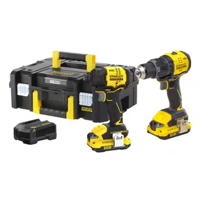 Combo Parafusadeira e Furadeira de Impacto 20V SBD716 1/2'' +SBI811 1/4'' +Kit de Carregamento Bivolt e Maleta - Stanley