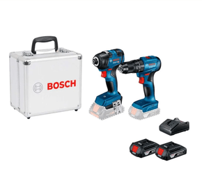 Combo Parafusadeira GSB 185LI + Chave de Impacto GDR 18V200 e Maleta de Aluminio -Bosch Combo Parafusadeira GSB 185LI + Chave de Impacto GDR 18V200 e Maleta de Aluminio -Bosch