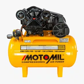 Compressor de Ar 15Pcm 150l 140Psi Air Power CMV 15PL/150 127/220V 37825.7 -Motomil