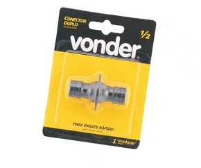 Conector duplo para engate rápido para mangueira de 1/2 Ref. 3198012006 Vonder Conector duplo para engate rápido para mangueira de 1/2 Ref. 3198012006 Vonder