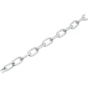 Corrente Zincada com elo curto 4,0mm - 5/32'' Venda Por Kg - 1 Metro = 304 Gramas Aprox. -Vonder