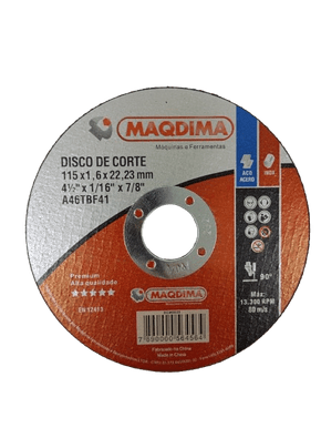Disco de Corte 4.1/2'' (115MM) x 1.6MM DCM2020 -Maqdima