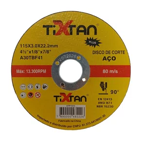 Disco de Corte 4.1/2'' X 3.00MM DTP1515 Tixtan Plus