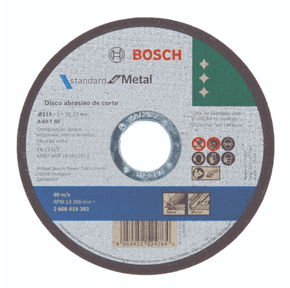 Disco de Corte para Metal 4.1/2" 1mm STANDARD 2608619383 - BOSCH