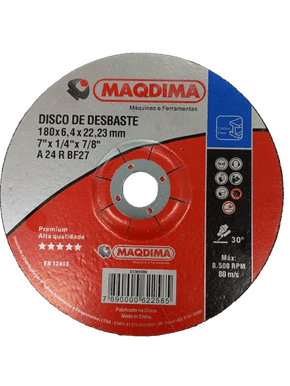 Disco de Desbaste 7'' (180MM) x 6.4MM DCM8080 -Maqdima Disco de Desbaste 7'' (180MM) x 6.4MM DCM8080 -Maqdima