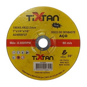 Disco de Desbaste 7'' X 6.5MM DTP8080 Tixtan Plus