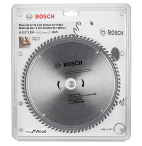 Disco de Serra Circular 254mm 80 dentes BOSCH-2608644337