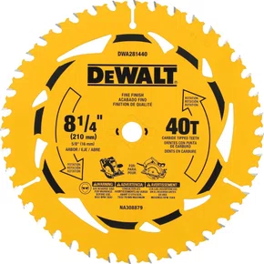 Disco de Serra Circular 8.1/4'' (210mm) 40 Dentes DWA281440 -Dewalt Disco de Serra Circular 8.1/4'' (210mm) 40 Dentes DWA281440 -Dewalt