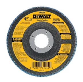 Disco Flap 4.1/2'' Grão 60 Base Fibra Curvo DW8308-BR - DEWALT