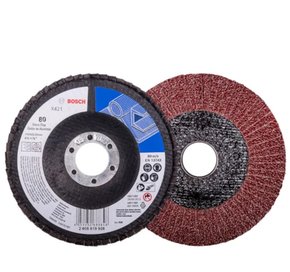 Disco Flap 4.1/2'' Pol. Grão 80 Base de Fibra X421 Standard for Metal 2608619908 -Bosch Disco Flap 4.1/2'' Pol. Grão 80 Base de Fibra X421 Standard for Metal 2608619908 -Bosch