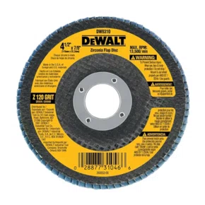 Disco Flap Base Fibra 4.1/2 Zirconio Grão 120 - Dewalt