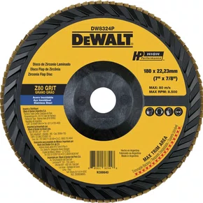 Disco Flap Base Fibra 7" Zirconio Grão 80 - Dewalt