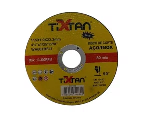 Discos de Corte 4.1/2'' X 1.0mm DTP1010 Tixtan Plus