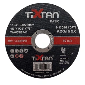Discos de Corte TBC1010 4.1/2'' X 1.0mm Tixtan (Impotado)
