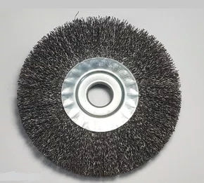 Escova Circular Aço Inox Ondulado 6" x 1/2" x 5/8" – Abrasfer