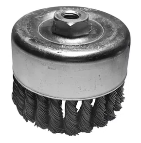 Escova Copo Aço Trançado 4" x 30mm x M14 – Abrasfer