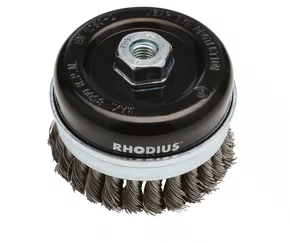 Escova Copo de Aço Trançado 2.1/2" x 20 mm x M14 – STBZ 12500RP  Rhodius