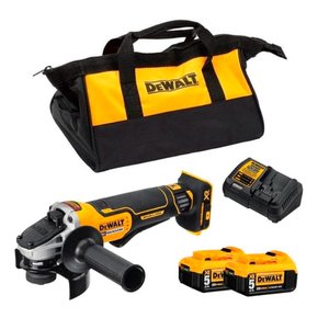 Esmerilhadeira Ângular 4.1/2'' Pol. 20V DCG413P2-BR + Kit Carregamento e Bolsa -Dewalt Esmerilhadeira Ângular 4.1/2'' Pol. 20V DCG413P2-BR + Kit Carregamento e Bolsa -Dewalt