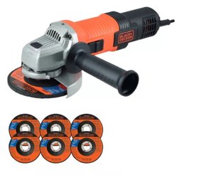 Esmerilhadeira Angular 4.1/2'' Pol. 920W G720X6D C/06 Discos 220V -Black Decker Esmerilhadeira Angular 4.1/2'' Pol. 920W G720X6D C/06 Discos 220V -Black Decker