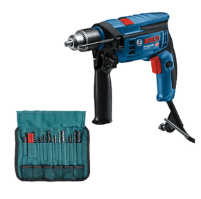 Furadeira D Impacto Bosch Gsb 13Re 750W 220V + 23 Acessórios