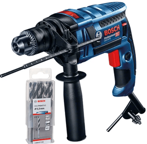 Furadeira de Impacto 1/2" Bosch 850W GSB 16 RE com Kit de 10 Brocas 220V