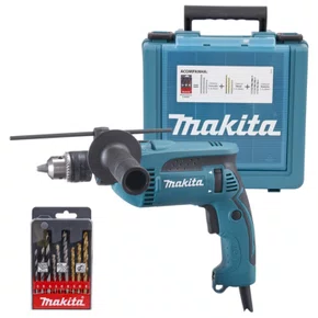 Furadeira de Impacto 1/2'' Pol. 760W HP1640 +Kit de Brocas e Maleta 220V -Makita Furadeira de Impacto 1/2'' Pol. 760W HP1640 +Kit de Brocas e Maleta 220V -Makita