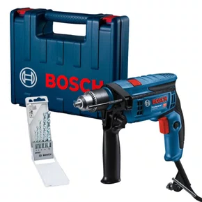 Furadeira de Impacto GSB 13 RE 1/2 Pol. 750W +5 Brocas e Maleta 220V 06012B80E2 -Bosch Furadeira de Impacto GSB 13 RE 1/2 Pol. 750W +5 Brocas e Maleta 220V 06012B80E2 -Bosch
