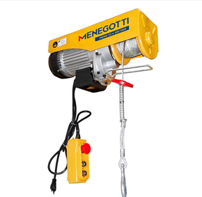 Guincho de Coluna Cabo de Aço 500/1000Kg 2000W MENEGOTTI Guincho de Coluna Cabo de Aço 500/1000Kg 2000W MENEGOTTI
