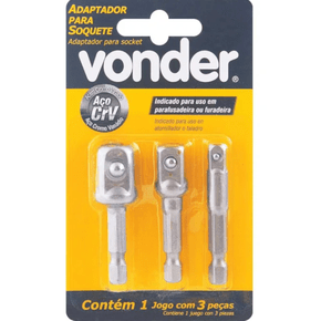 Jogo de Adaptadores para Soquetes com 3 peças 3599000303 VONDER